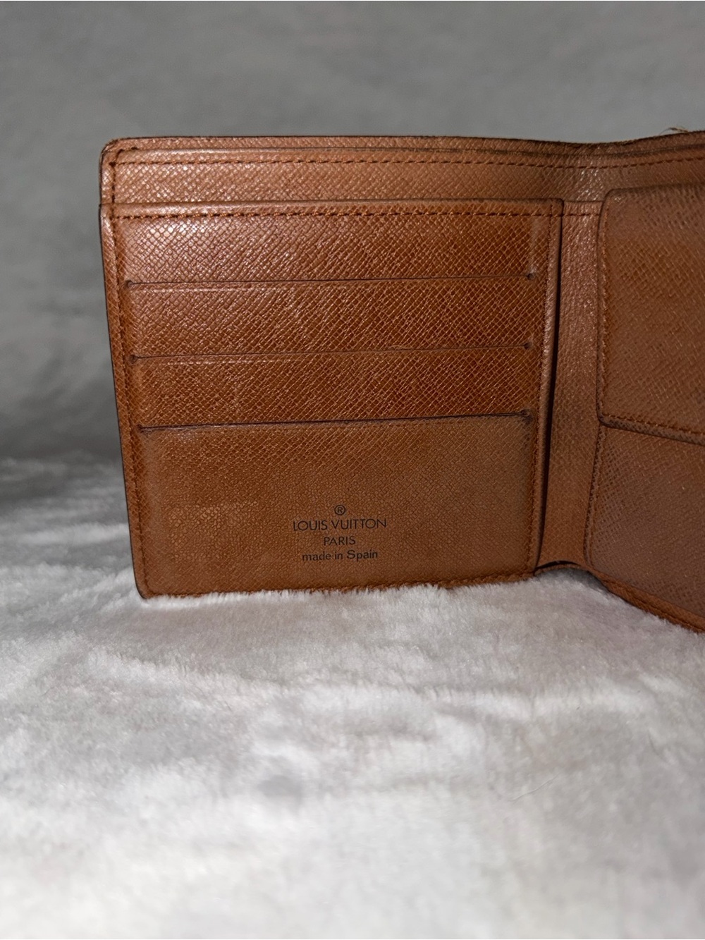 Louis Vuitton Brown & Gold Monogram Canvas Card Holder Bifold Wallet - Picture 4 of 5